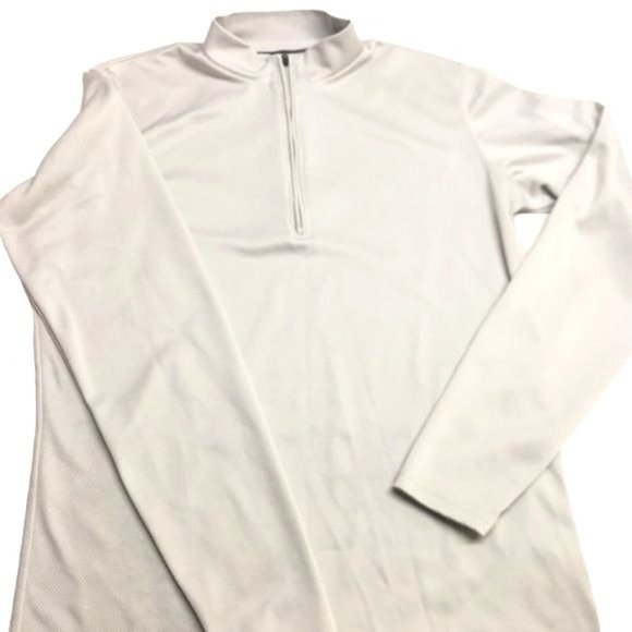 NIKE ACG Women Dri Fit Base Layer Silver Gray 1/4 Zip Mock Pullover M 8-10 - Picture 3 of 14